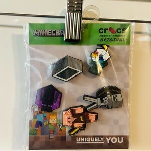 NWT 5-Pack Minecraft Crocs Jibbitz Charms - Official Enderman Piglin
